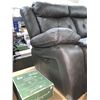 Image 1 : Leather Electric Recliner 3 Seat Sofa w/ USB Charging Ports