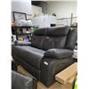 Image 2 : Leather Electric Recliner 2 Seat Loveseat  w/ USB Charging Ports