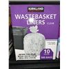 Image 1 : Kirkland Wastebasket Liners Clear 10 gal 500 bags