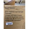 Image 2 : Solar Pathway Light Set w/ LED Bulb 5 Pack