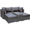 Image 1 : 5 Piece All-Weather Patio Furniture Set, "Sunbrella"