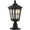 Image 1 : GYDZ Outdoor Solar Lamp Post Light With 3-Inch Pier Mount Base,  Die Cast Aluminum With Glass- 20.5