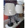 Image 2 : Lot of 2 Black Metal Side Table Lamps