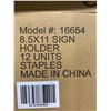 Image 2 : 12 Count Staples Acrylic Stand Up Sign Holder