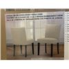 Image 2 : Costco Online 2 pack Cream Upholstered Dining Chairs