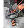 Image 2 : Black & Decker 60V Lawnmower with Bag,charger & 2 Batteries