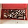 Image 1 : Plastic tool box of assorted sockets