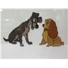 Image 2 : Lady & The Tramp, Walt Disney Limited Edition Serigraph from Original w/ COA, Framed 21"x17"