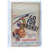 Image 1 : Go For Broke Movie Poster Insert 1941, 15"x23"