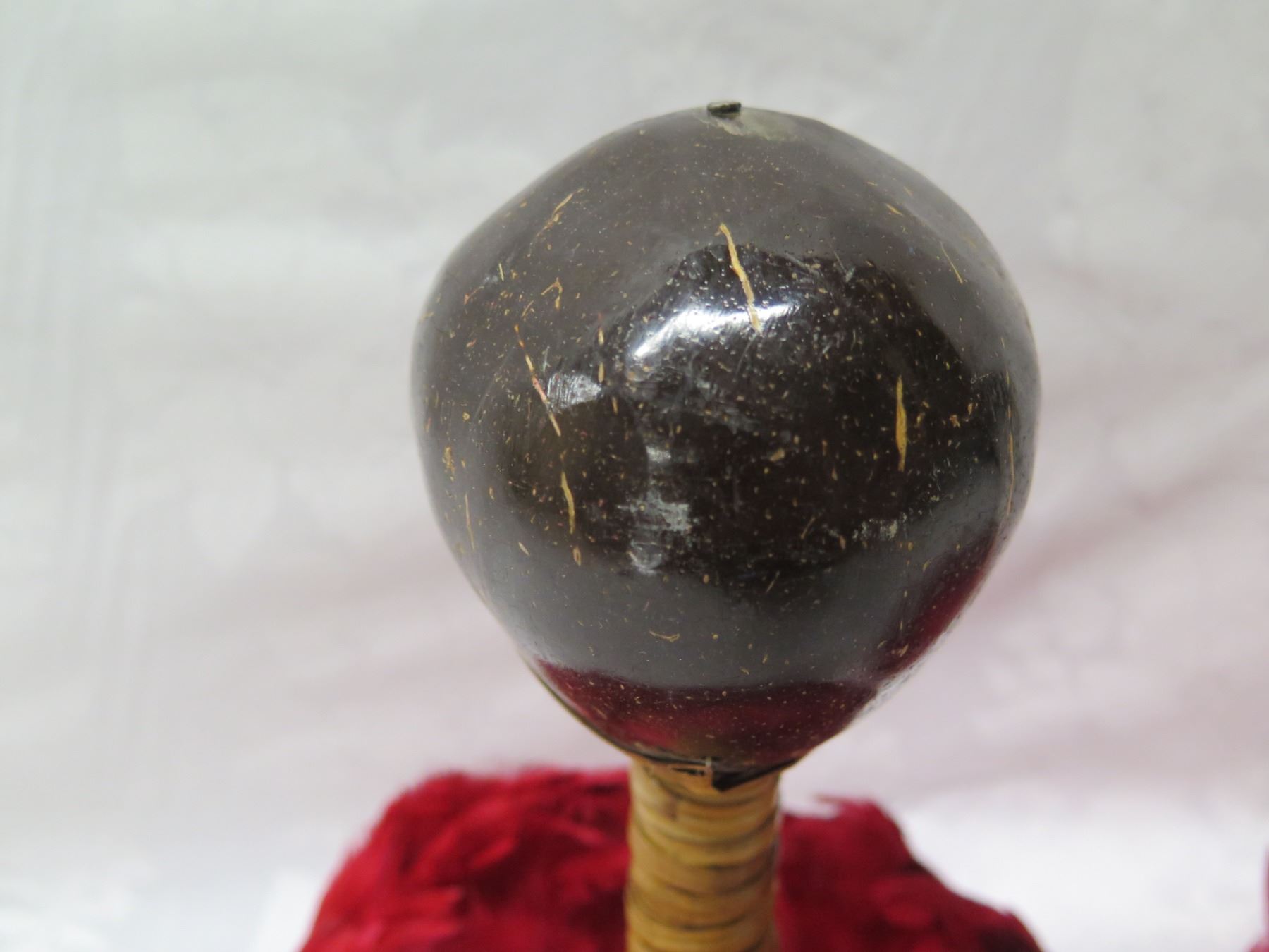 Qty 2 Uli Uli Hawaiian Feathered Hula Instruments Approx. 8