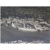 Image 2 : Original Aerial Photograph 12/1936 Pearl Harbor & Honolulu w/ Lurline & President Hoover Steamship 1