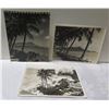 Image 1 : Qty 3 Original Photographs 1945 Diamond Head & Waikiki Beach by Army Signal Corps 10"x8"