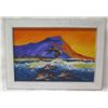 Image 1 : Hawaii Surfing Artwork, Framed 18"x13"