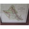 Image 2 : Oahu Hawaiian Islands Map,  Reproduced from Government Survey 1881, Framed 17"x14"