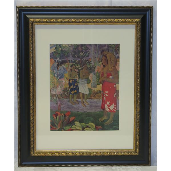 We Greet Thee Mary (Ia Orana Maria) 1891 by Paul Gauguin Reproduction, Framed 15"x18"