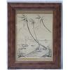 Image 1 : Wallis Island Near Halalo Art Print by Frank Wight Numbered 12/50, Framed 12"x15"