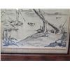 Image 4 : Wallis Island Near Halalo Art Print by Frank Wight Numbered 12/50, Framed 12"x15"