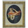 Image 1 : Original Pin-Up of Hawaiian Girl by Billy DeVorss 1946, Framed 12"x14"