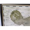 Image 2 : The Island of Maui Map, Framed 16"x12"