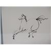 Image 2 : Abstract Horse Artwork by Seikichi Takara, Framed 12"x13.5"