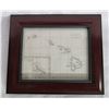 Image 1 : Chart of the Sandwich Islands Map June 1825, Framed 13"x11"