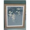 Image 3 : Original Floral Artwork w/ Asian Markings Signed David Lee, Framed 31"x37"