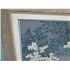 Image 4 : Original Floral Artwork w/ Asian Markings Signed David Lee, Framed 31"x37"
