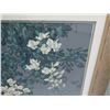 Image 5 : Original Floral Artwork w/ Asian Markings Signed David Lee, Framed 31"x37"