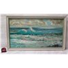 Image 1 : Original Artwork, Oceanscape, Signed Peter Hayward, Framed 44"x26"