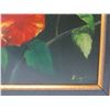 Image 6 : Floral Artwork Signed by Artist, Framed 21"x29"