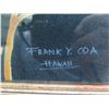 Image 4 : Floral Artwork Signed by Frank Y. Oda, Hawaii, Framed 20"x24"
