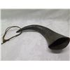 Image 2 : Carved Animal Horn Shaped Décor w/ Strap 14"L