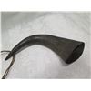 Image 3 : Carved Animal Horn Shaped Décor w/ Strap 14"L