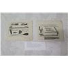 Image 1 : Qty 2 Original 1789 Engravings Various Instruments Used by the Natives of Otaheite, Unframed 9"x7"