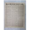 Image 3 : Qty 2 Newspaper Pages Ke Elele Hawaii, Honolulu, Oahu Dekemara 7, 1855