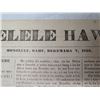 Image 4 : Qty 2 Newspaper Pages Ke Elele Hawaii, Honolulu, Oahu Dekemara 7, 1855