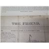 Image 3 : Qty 4 Newspaper Pages The Friend, Honolulu, Oahu January 1845