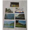 Image 1 : Qty 7 Postcards: Sampan Bus, Nuuanu Pali, Matson Line, Father Damian's Home, etc 5"L
