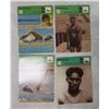 Image 1 : Qty 4 Swimming Bios: Duke Kahanamoku, Mark Spitz, Johnny Weissmuller & John Naber 4.5"x6"