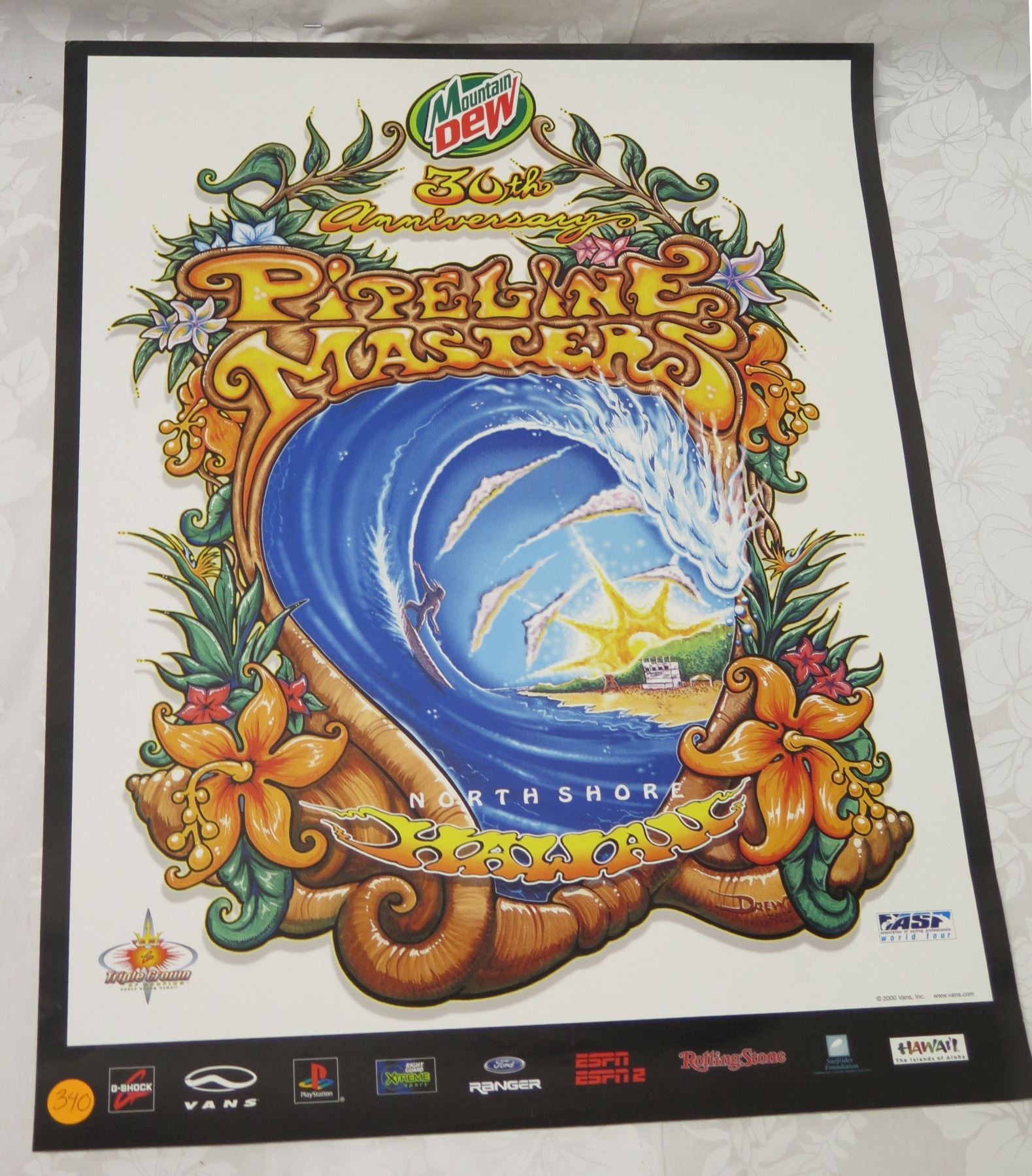 Pipeline Masters 30th Anniversary Poster 17"x22"