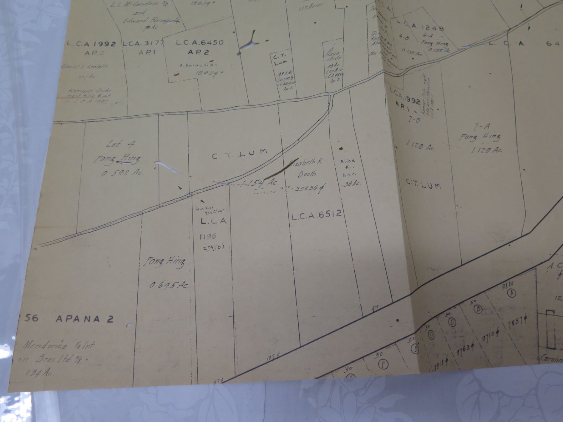 Map of Kalihi, Honolulu 39'x20'