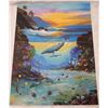 Image 1 : Underwater Ocean Scene Art Print 22"x29"