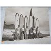 Image 1 : Surfers w/ Longboards Poster Print Reproduction 24"x19"