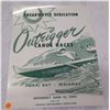 Image 1 : Breakwater Dedication & Outrigger Canoe Races Pokai Bay 1954 Poster Reproduction 14"x17"