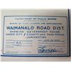 Image 2 : Department of Public Works Waimanalo Road Dist. 1934 Map 46"x26"