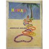 Image 1 : American Airlines Hawaii Promo Circa 1950 by Artist John Fernie (signed in plate)30"x40"