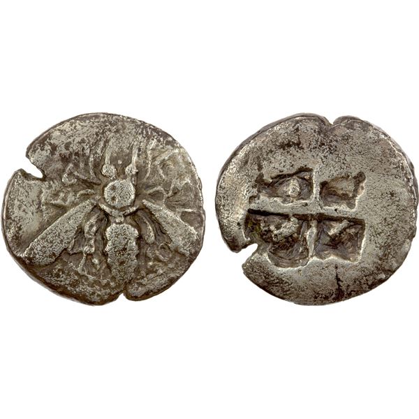 IONIA: Ephesos, AR drachm (2.87g), ca. 500-420 BC, F-VF