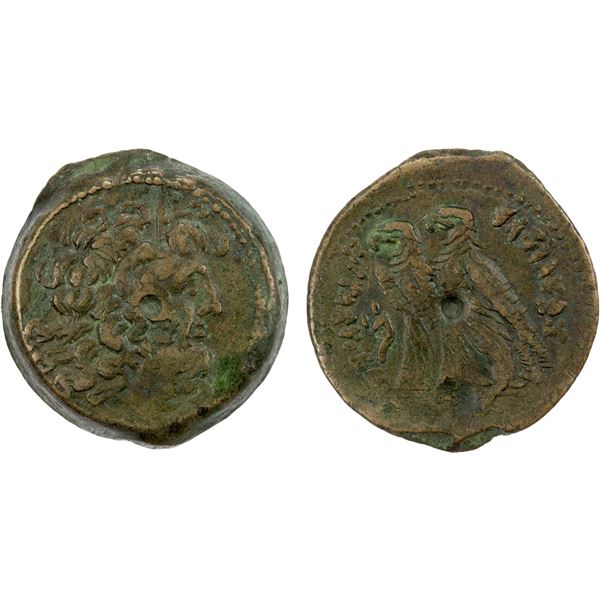 PTOLEMAIC: Ptolemy VI Philometor & Ptolemy VIII Euergetes II, 170-163 BC, AE29 (23.67g), Alexandria,