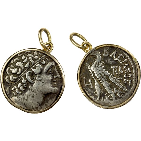 PTOLEMAIC: Cleopatra III & Ptolemy IX Soter II, 116-107 BC, AR tetradrachm (16.39g), Alexandria, yea