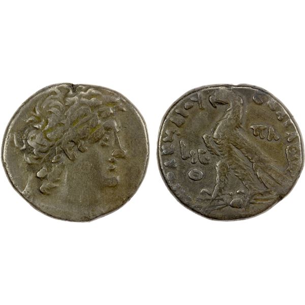 PTOLEMAIC: Cleopatra III & Ptolemy X Alexander I, 107-101 BC, AR tetradrachm (12.87g), Alexandria, y